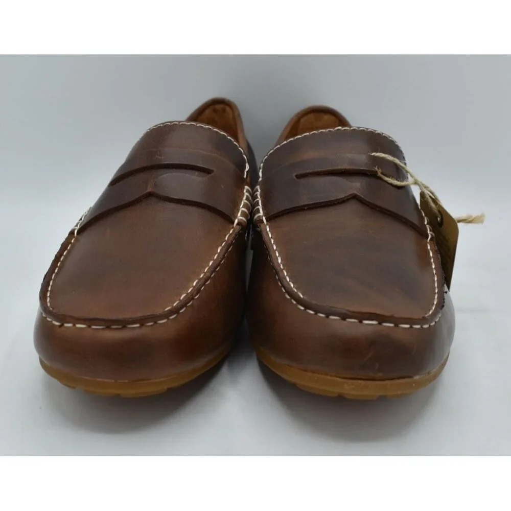 Born Mens‎ 9 Andes Dark Brown Full Grain Leather Slip On Driver Loafers Shoes